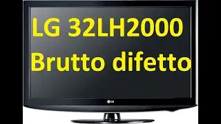 TV LG 32LH2000 : Brutto guasto , facile soluzione.