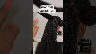 The Secret To Super Defined Curls! #hairhacks #shorts #youtubeshorts