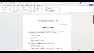 Hướng dẫn  Mailmerge để in hợp đồng lao động liên tục