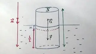 Poussée d'Archimède et relation fondamentale de la dynamique.