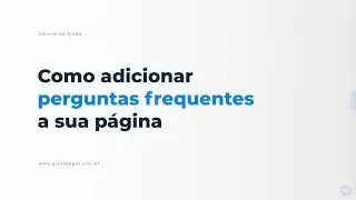 Como adicionar um perguntas frequentes a sua p&aacute;gina | GreatPages