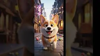 Corgi vs. The Mysterious Tail 🌀 | Funny 3D Short for Kids | Veo Animation #3danimation