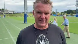 Kentucky Wildcats OL Coach Eric Wolford - Sept. 2 Practice 