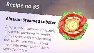 Cookingdom level 35 Alaskan Steamed Lobster recipe