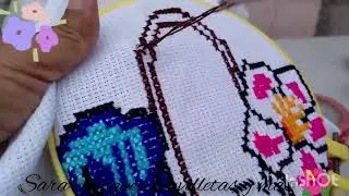 Haciendo Una canasta de flores Sara Vazquez servilletas y más 🌺🌺🌺
