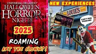 HHN 34 | NEW FNAF Experience DETAILS & Art The Clown In SCAREZONES?! | Halloween Horror Nights 2025