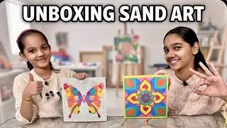 Funskool Sand Art Kit Unboxing 😍 | Amazing Kids Creative Activity | Fun DIY Craft for Children