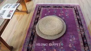 Silk Chinese Carpet Oriental Handmade Rug
