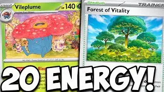 Моя безумная колода Vileplume за 20 Энергии может выиграть 2 ХОД!