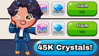 ⚠️ 45K CRYSTALS!⚠️ Get 45,000 CRYSTALS and 3,000 Rainbow Cubes in Cookie Run Kingdom