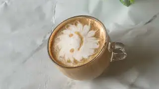How to make simple latte art at home | latte art at home 
