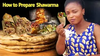 How to Prepare SHAWAAMA  .  It is Very HEALTHY & TASTY Food .  Ghana Food