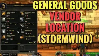 Stormwind General Goods Vendor Location - WoW Classic