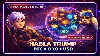 ⚠️ HABLA TRUMPH 🗣️ | BTC, ORO y D&Oacute;LAR EN ALERTA 🚨 TRADING EN VIVO 🛸 TRADING EN REAL FOREX, CRIPTOS🛸