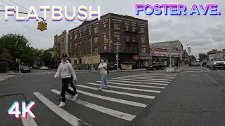 FLATBUSH & FOSTER to CONEY ISLAND AVE. [4K] WALKING TOUR BROOKLYN NYC (09 28, 23)!!!