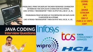 TCS|INFOSYS|HCL|ACCENTURE|MNC.. Coding Question Using Java & Java8 Stream API For 2-3+Yrs Exp  Day-2