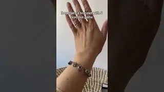 Personalized bracelet with 5 gems 💎#fyp #customizedgifts #love #specialmemories #foryou