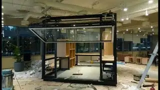 Aadco Topp Automatic Upslide Folding Window with (Made In Italy) Operators at DIP, Dubai UAE