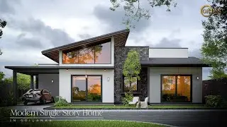 Modern Single Story House In Sri Lanka