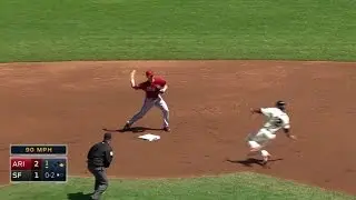 ARI@SF: Hill starts an inning-ending double play
