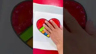 🤝❤️ #satisfyingvideo #skittles #drawing #highlights