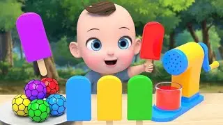 Colorful Ice Cream Delight | Fun Ice Cream Song for Kids | Animated Nursery Rhyme