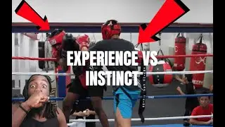 EXPERIENCE VS INSTINCT! Awkward Style Boxer Gives Problems To Opponent In Sparring #boxing #sparring