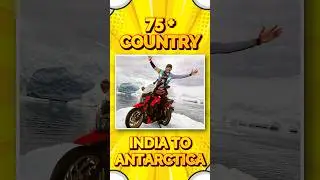 99 Days, 51,000 KM | India to Antarctica | 7 Continent On Bike ￼| #bike #rider #Antarctic