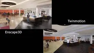 Enscape3D vs Twinmotion comparision scene