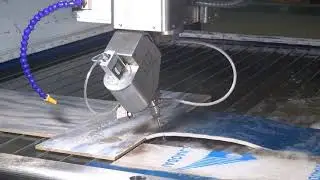 waterjet height laser scanning system