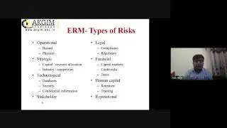 Unit 3- Lecture 7- ERM  Types of Risks