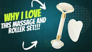 Review of this Gua Sha Facial Massage Tool & Jade Roller Set