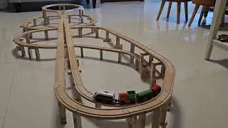 Lillabo IKEA Train Big Set with Jenga Blocks