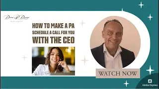 HOW to make a PA schedule a call with the CEO - Cold Calling School