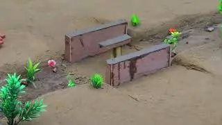 diy mini truck making bricks and metal railing