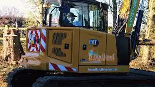 Grapplesaw Tree Removal | CAT 309 X Hultdins Supersaw