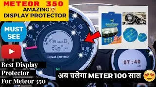 Royal Enfield Meteor 350 Meter Screen Protector Amazing Product | मजा आ गया 😍😍😍 Vlog # 235