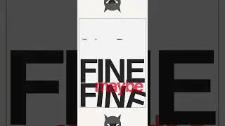 Fine #posterdesign #posterart #typographyart #design #minimaldesign #graphicsdesign #shorts