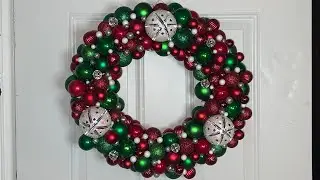 Ornament Wreath Using Pool Noodle 🎄