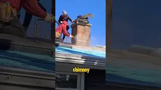 How To Re- Flash The Chimney When Installing A New Roof? #roofing #construction