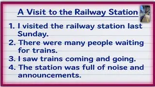 10 Lines On Railway Station| Essay On Importance Of Railway Station | Railway Station essay