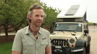 Adventurer Dan Grec and his Jeep&reg; Wrangler visit FCA headquarters