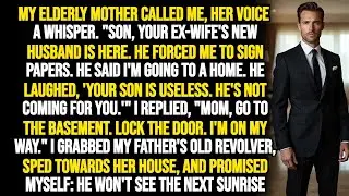 My Ex Wife's Husband Forced My Mom To Sign Away Her House  I Grabbed My Father's Gun
