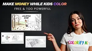 Как я использую ИИ Colorify для создания раскрасок, которые приносят доход | Раскраски с ИИ | Дет...