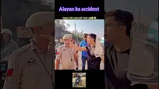 Hunter 350 crash with Truck🚛 #shorts #youtubeshorts #motovlog #vlog #ktm #viral #crazyvlog#nkftbd