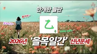 2026년 병오년 일주별-월별 신년운세 │ 을목일간 