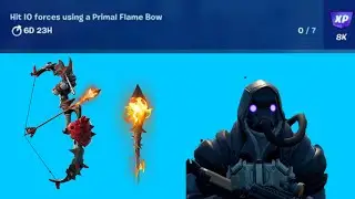 Hit I0 forces using a Primal Flame Bow (fortnight chapter 3) (BONANZA QUESTS)