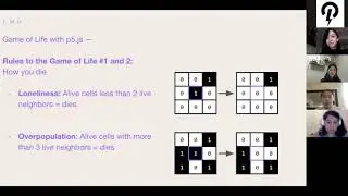 Processing the Game of Life -- with poieto&trade; & p5.js (October 2020)