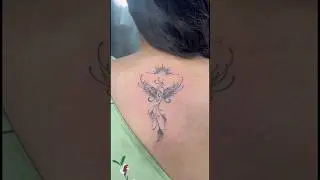 Phoenix bird ￼tattoo 😎#youtubeshorts #tattooartist #artist #viralshort #art #Phoenix #theinkmoment