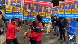 Journalist harassed by Mikie Sherrill supporters at a campaign rally in New Jersey 